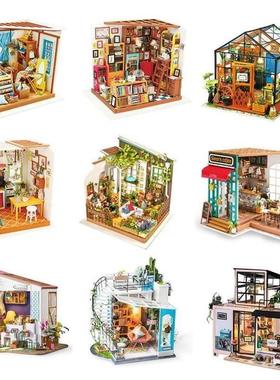 Robotime Wooden Miniature Dollhouse 124 Handmade Doll