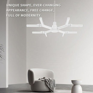 六边形雪花E27超亮宽压无频闪LED灯 可折叠六页家用车库节能灯泡