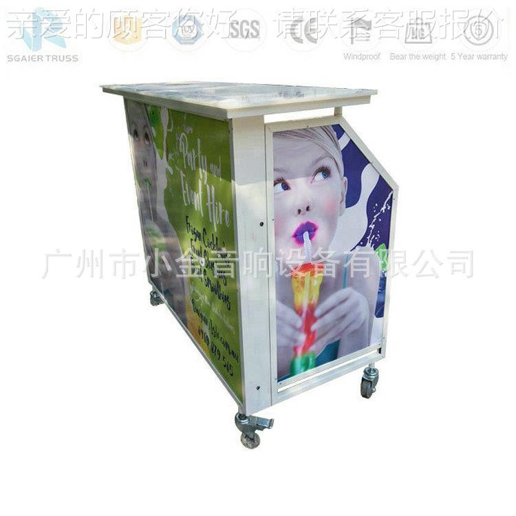 欧美室外移动折叠吧桌，宴会临时酒水移动台