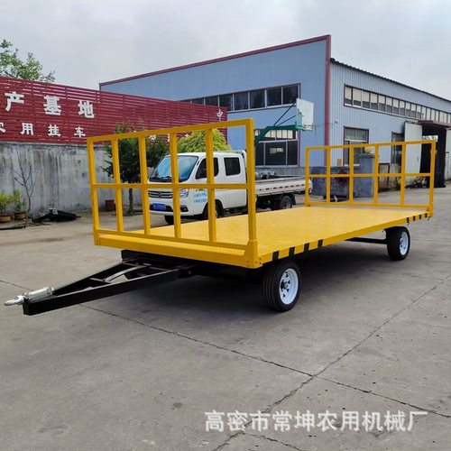 非标定制3吨围栏拖车货物运输前后围栏拖车 养殖饲料运输围栏拖车