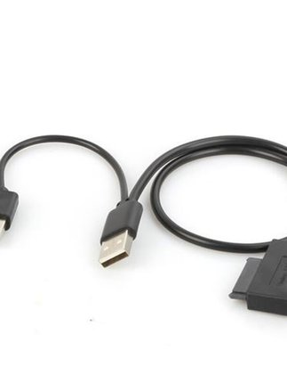 USB笔记本光驱刻录转接线 易驱线 USB转SATA 7 6pin 笔记本光驱线