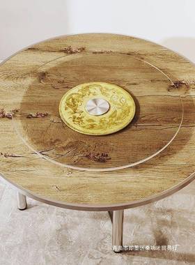 大圆桌饭店餐桌TM-172椅组酒店包间转盘餐家用桌10人12人桌合餐厅