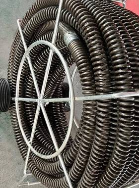 30mm室钢外鞭疏机弹簧下水道疏通器工具加粗加RKW密通软轴弹簧丝