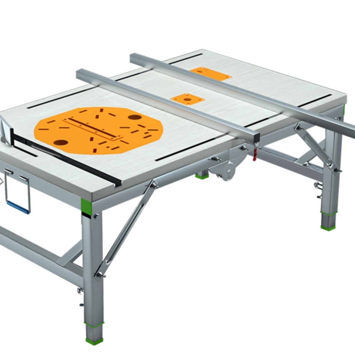 木工工作台降多功能推台DRD倒装锯便携折台锯型升操小作台叠木工