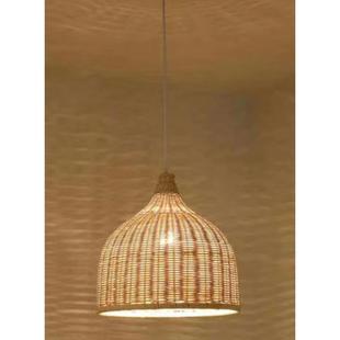 竹艺灯笼日吊室灯式茶吊灯民宿酒12554pok店面餐馆素食厅装饰竹编