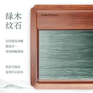 金K 家用灶实木茶盘自动泡79640茶干泡台茶盘石 553茶1茶盘202新款