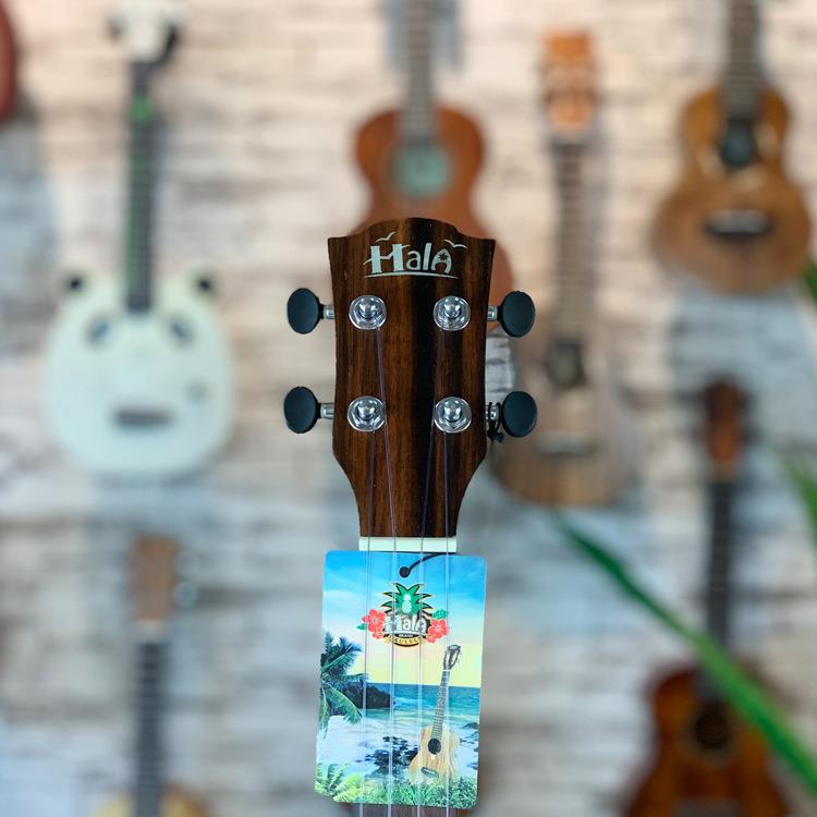 尤克里桃2寸花芯包边配棉里包ukulele夏威32021夷四弦小吉他乌克