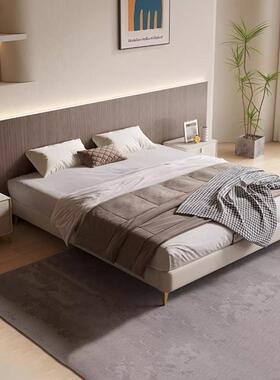 储无头床代约简双人小户型带抽屉落地现物床无73190靠背床实木榻