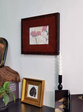 鼎画业花瓣BC-460书实木法式中创古意复古室装饰川画卧餐厅小众艺