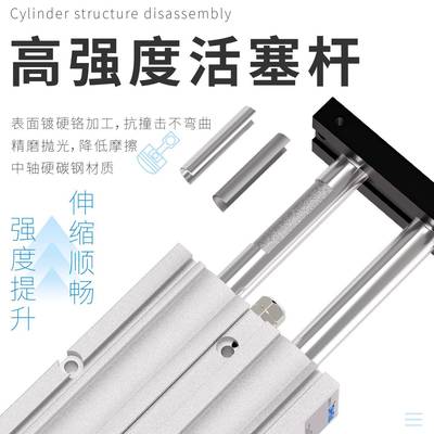 KCX杆双轴气缸TDA/TN/1HN10-16-320-25-2/双30/40/45/50/60/75/00