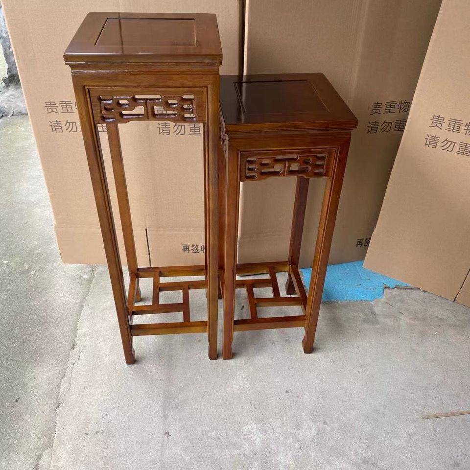 包邮仿古木花架多层移实动室落地卧客厅阳台置物GOW盆栽架架花几