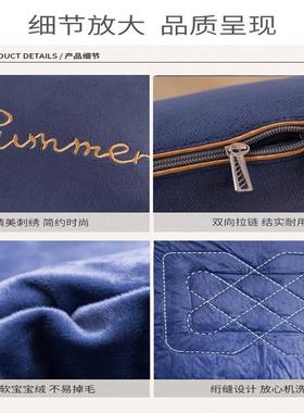 枕珊头二被18875子合一抱枕车用两车用加厚冬季载汽车车内瑚绒冬