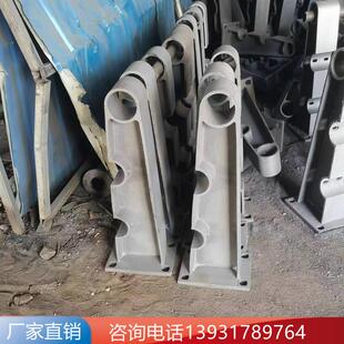 桥梁护栏199支架公路护栏架铸支铁钢构件立柱底焊接型座铸护栏支