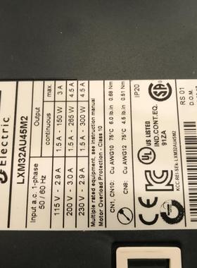 伺服LXM832SD1M2器驱动18流ARMS峰值电单相2QTR30V