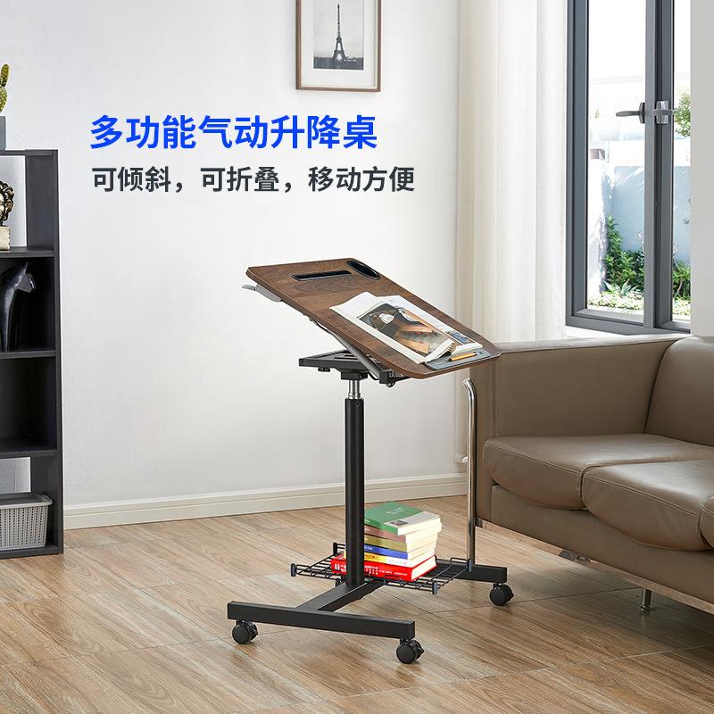 可倾斜床升降电脑桌叠桌A03站立式折移动边桌学习桌懒人桌主讲播