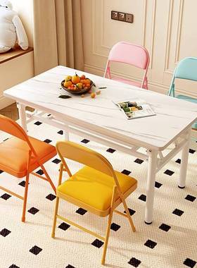 折台式电脑桌21295包子边书桌家用写桌叠学习字桌出租屋简易餐桌