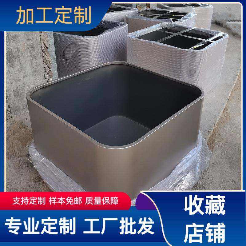 热动卖不花锈钢箱铁艺户外花槽可定制组花钵花坛室外花器移成品树