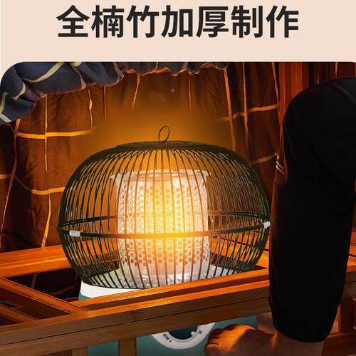 火桌子家用新款正方形取暖桌简易烤可折叠实木楠几烤火架竹茶IIX