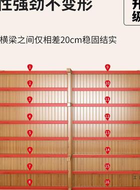 竹床家折叠20127床单人双人用款成人午休简易租房出米二老一式硬