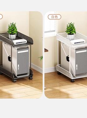 架众之亿台式电26950脑桌下主机托架可移动滑轮放座置物机盘箱柜