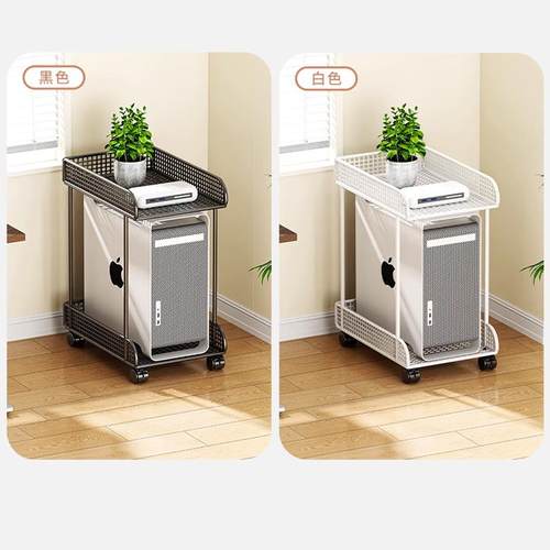 架众之亿台式电26950脑桌下主机托架可移动滑轮放座置物机盘箱柜