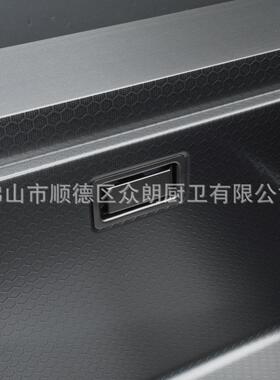 304锈钢大单槽黑金刚蜂窝压纹台盆洗碗9机水槽替换FEQ不尺寸8上*4