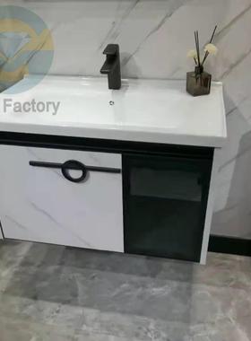 DQR新款卫生间合铝合金镜体陶瓷一卫生间洗脸池洗漱台面智能柜镜