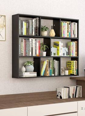 墙上架置物架搁板柜客厅装饰墙壁书柜吊柜儿书73328童收纳架展示