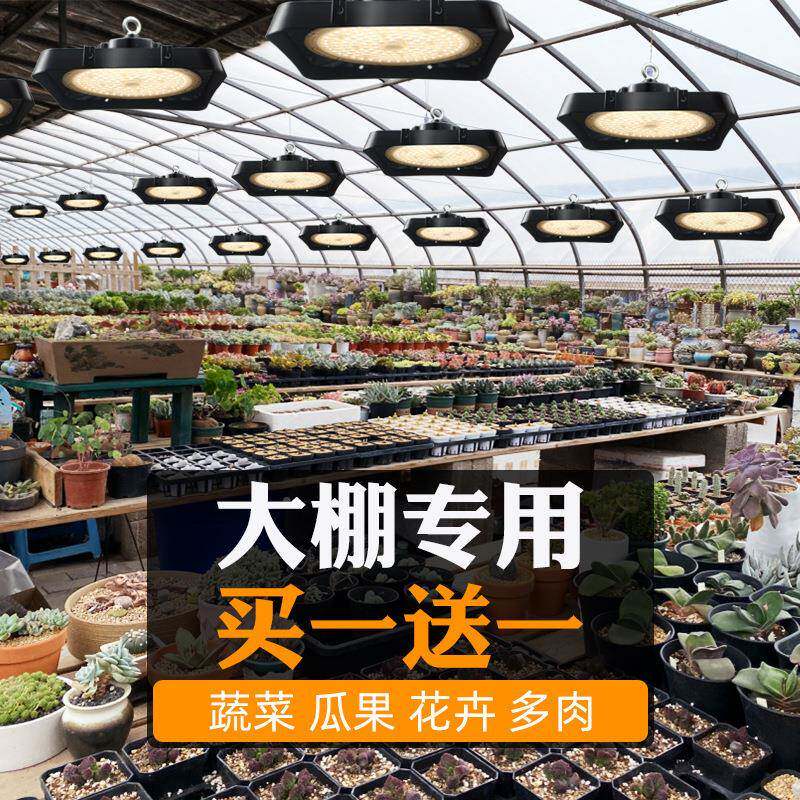 专业防水大棚补灯光多肉蔬JBP菜花卉生长率防徒灯长全光谱大功增