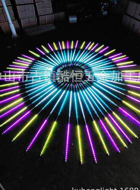 厂灯直销L18299ED发光风车灯爆闪礼花工灯网装红风车户外饰灯市政