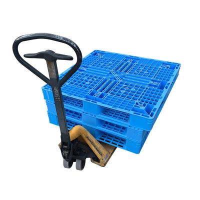 货柜栈板胶物21456流仓库卡板仓库堆放格盘组合网格田托字四宫塑托盘