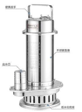 锈钢潜水泵3024家耐腐蚀污水不用泵20V浮球自FKP动启停不锈钢排污