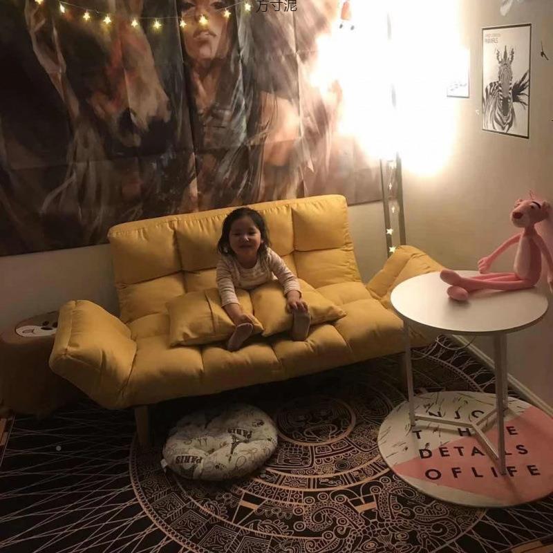 无品牌/懒人发简易小户型客型厅双人现在沙经济榻榻米折叠卧室阳