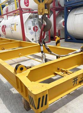 集装箱简易25417吊具框架集装箱吊具梁龙门吊用钢吊具平板衡梁