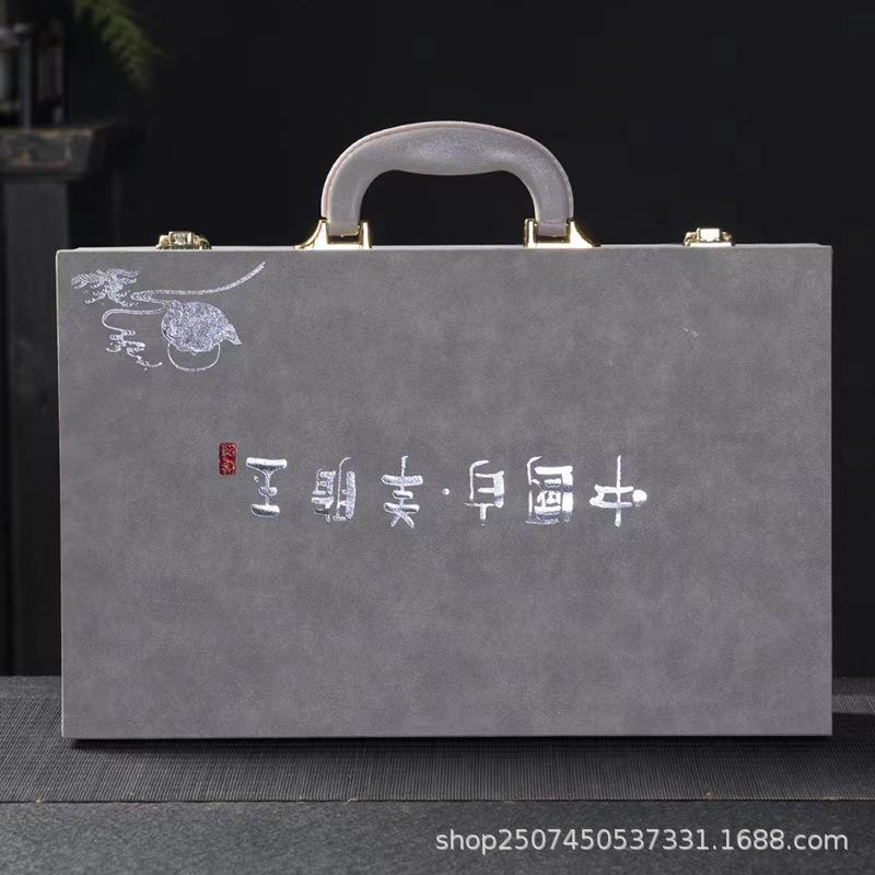 德化羊白瓷茶玉具套装青花瓷GGZ中式家用办公室脂三才盖碗碗泡茶