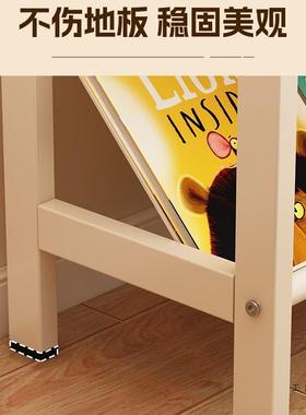 简易儿童书绘本架体一幼儿宝宝RQL置园物架落地书柜架家用玩具收