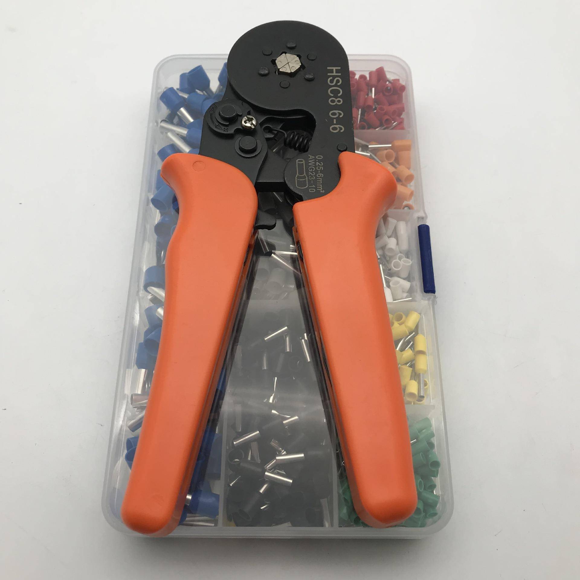 管【钳HVZ乐清】针型端子压线鼻子压线钳冷型端子钳接线压接钳子