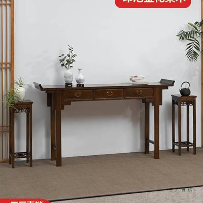 新中神台供香桌案家案台贡用台桌加式高佛台农村香火财神实木NNN