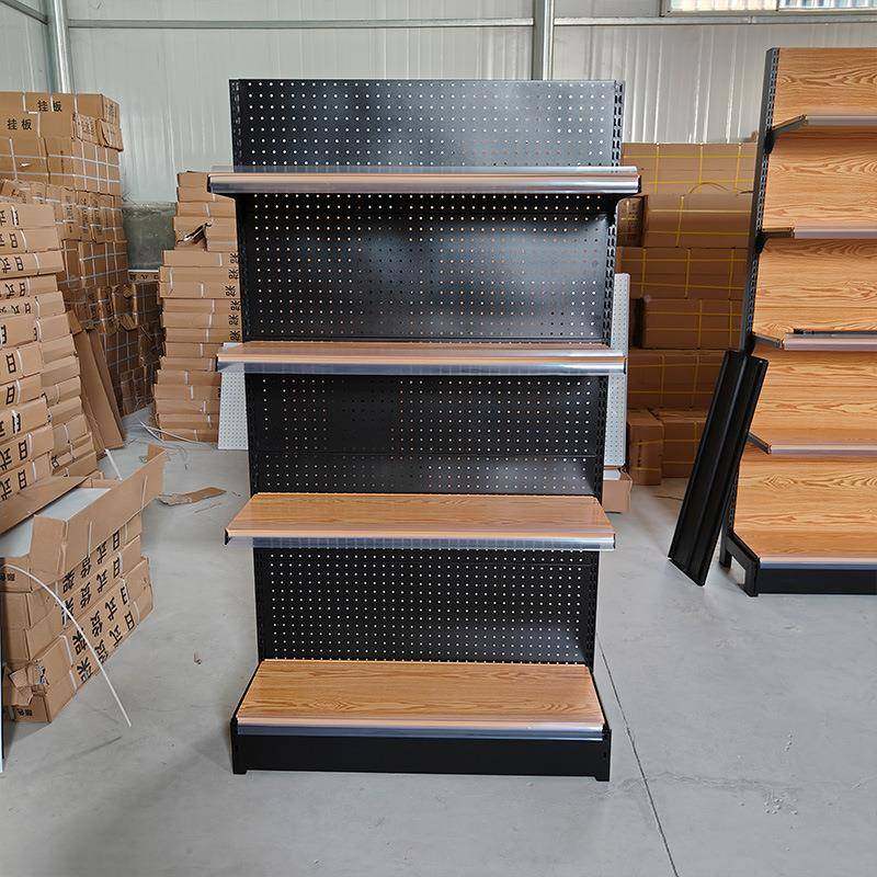 宽黑色3超市RYU小架直播间0挂钩展货示架便利店潮玩店置物架商用