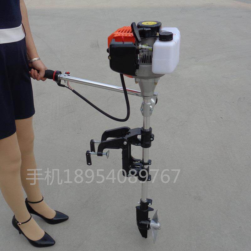 船机尾机冷汽2021油风轻便船挂四冲程渔船挂浆机推进器价钱