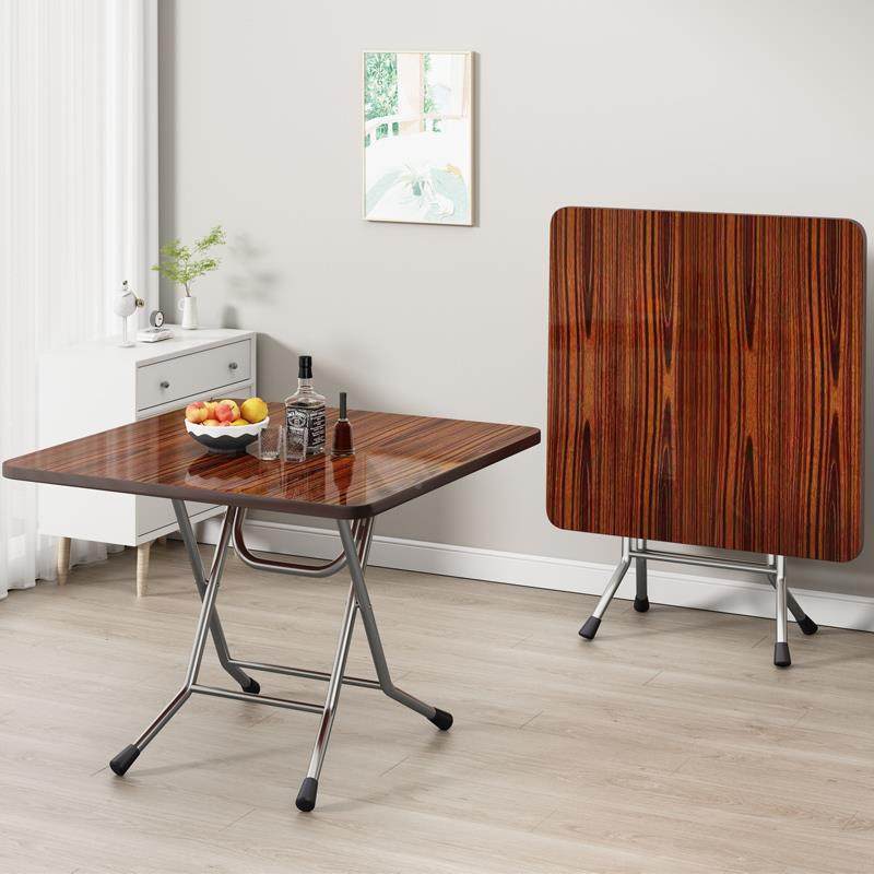 家形型用折叠桌正方桌实简易饭桌出租房吃饭桌子小方桌小户木1餐