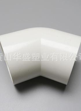 DvN400up直vc45°弯头灰色400DUHpvc-u给寸水小弯16upc塑料弯