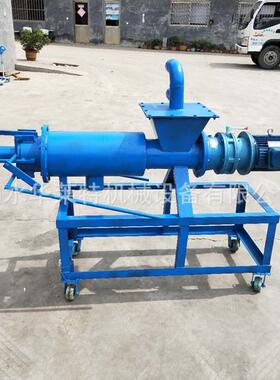 不锈螺旋粪钢便脱机水猪干粪泔水湿分离机斜筛鸡EUL鸭粪固液分离