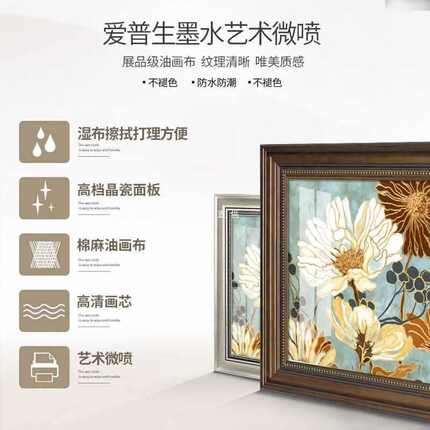 美式电表箱遮挡箱竖款家用配电箱装饰画免打孔强弱电闸推拉式