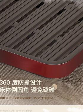 铁艺床悬浮简22797约铁架床床无头人床排骨架家双床用加厚榻榻米