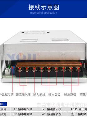 6V00W开关0电源12V24V器4NPC8V60V9V110LED监控变压设备电源