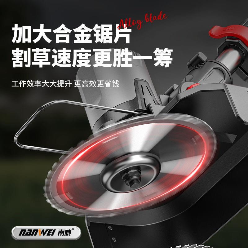 锂电电动割草机充电式草坪修剪锂电割草机小型家用手持除草机