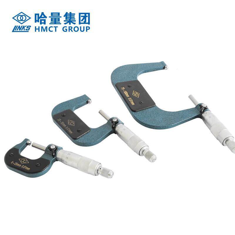 量机械壁DSF0厚千分尺哈0-25-5mm管壁厚单头球面测微仪器0.圆01mm