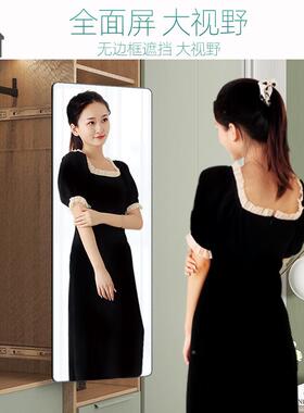 折衣柜镜子奢内装柜隐形推拉内置旋转伸缩叠70068轻内一体全身穿