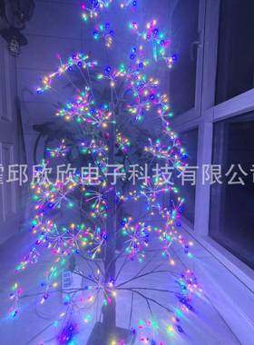 跨境新款园太插阳能地35367灯LE铜丝树灯D串庭院花装饰灯草坪氛围